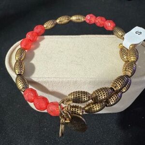 Alex and Ani Vintage 66 Coral Wrap Bracelet